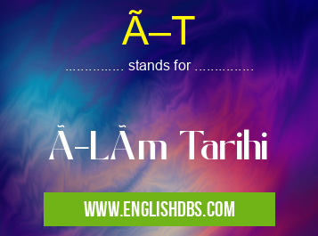 ÖT means ÖLüm Tarihi ÖT