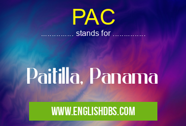 PAC means Paitilla, Panama PAC