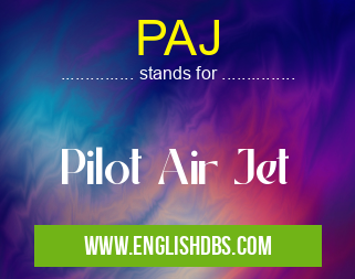 PAJ means Pilot Air Jet PAJ