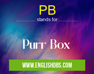 PB means Purr Box PB