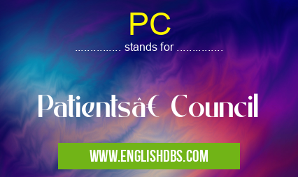 PC means Patients’ Council PC