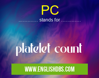 PC means platelet count PC