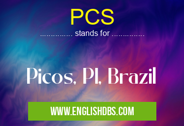 PCS means Picos, PI, Brazil PCS
