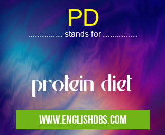 PD means protein diet PD