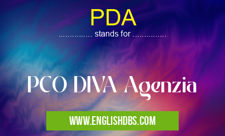 PDA means PCO DIVA Agenzia PDA