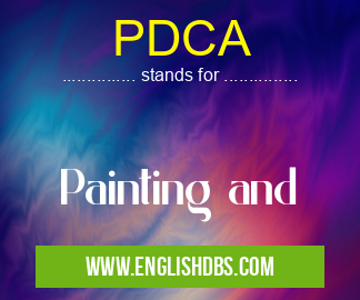 PDCA means Painting and PDCA