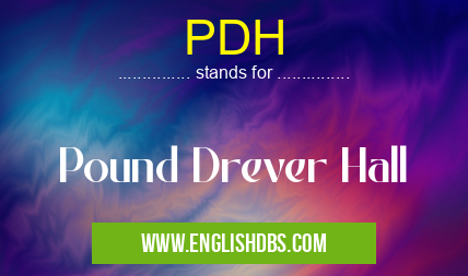 PDH means Pound Drever Hall PDH