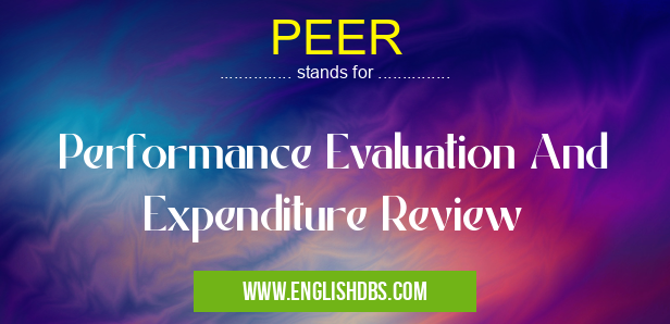 PEER means Performance Evaluation And Expenditure Review PEER