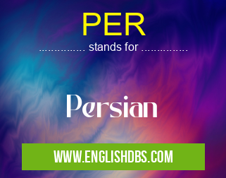 PER means Persian PER