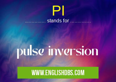 PI means pulse inversion PI