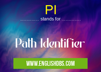 PI means Path Identifier PI