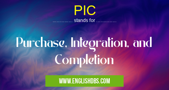 PIC means Purchase, Integration, and Completion PIC