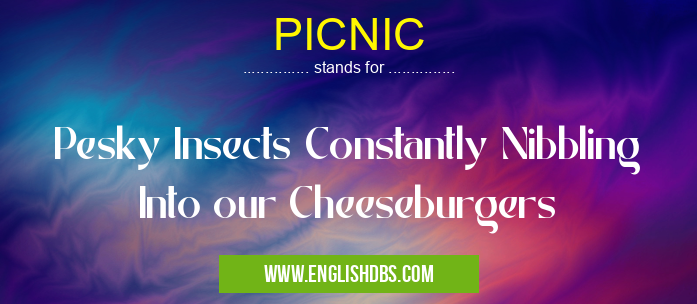 PICNIC means Pesky Insects Constantly Nibbling Into our Cheeseburgers PICNIC