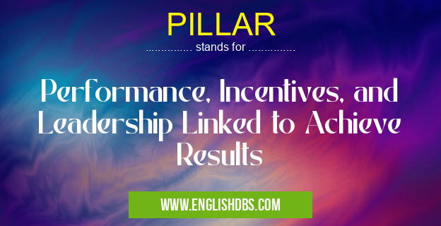PILLAR means Performance, Incentives, and Leadership Linked to Achieve Results PILLAR