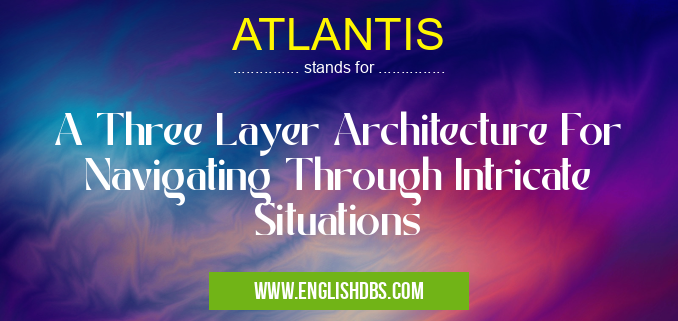 ATLANTIS means A Three Layer Architecture For Navigating Through Intricate Situations ATLANTIS