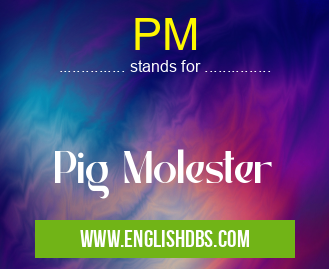 PM means Pig Molester PM