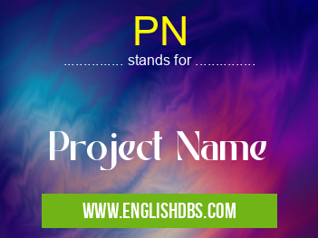 PN means Project Name PN