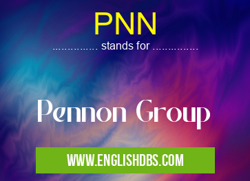 PNN means Pennon Group PNN