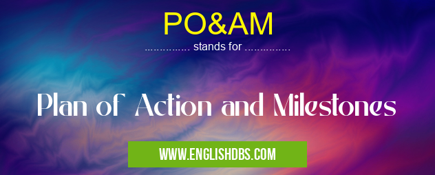 PO&AM means Plan of Action and Milestones PO&AM