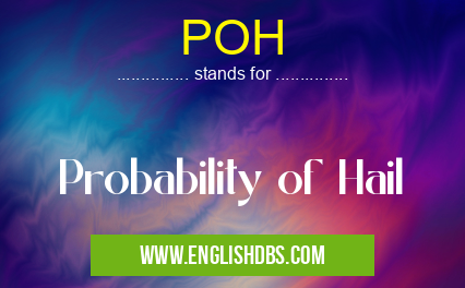 POH means Probability of Hail POH