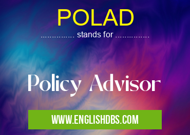 POLAD means Policy Advisor POLAD