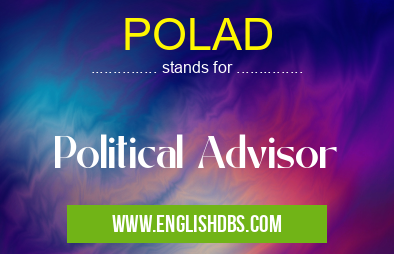 POLAD means Political Advisor POLAD