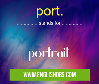 port. means portrait port.
