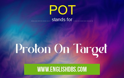 POT means Proton On Target POT