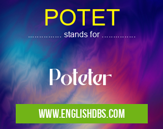 POTET means Poteter POTET