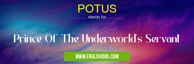 POTUS means Prince Of The Underworld's Servant POTUS