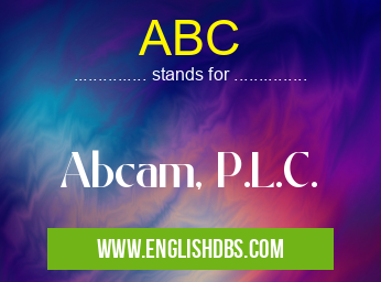 ABC means Abcam, P.L.C. ABC