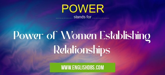 POWER means Power of Women Establishing Relationships POWER