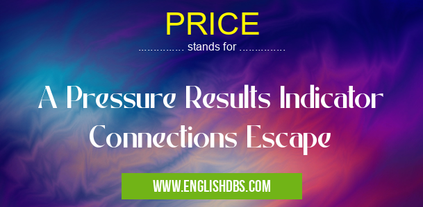PRICE means A Pressure Results Indicator Connections Escape PRICE