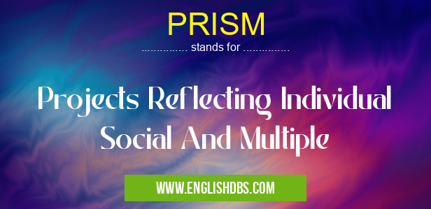 PRISM means Projects Reflecting Individual Social And Multiple PRISM