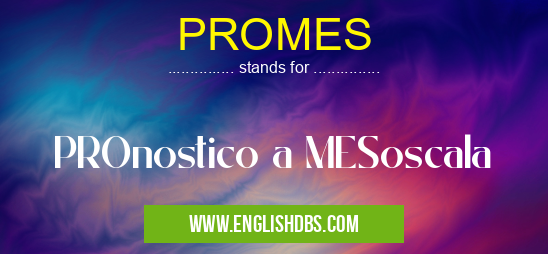 PROMES means PROnostico a MESoscala PROMES