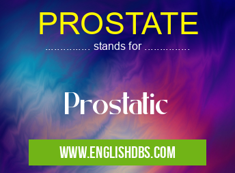 PROSTATE means Prostatic PROSTATE