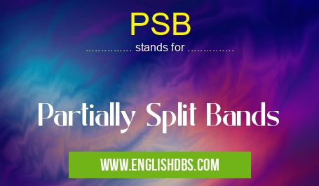 PSB means Partially Split Bands PSB