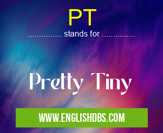 PT means Pretty Tiny PT