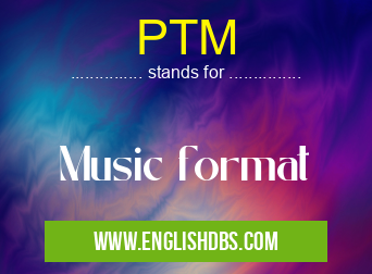 PTM means Music format PTM