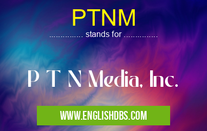PTNM means P T N Media, Inc. PTNM