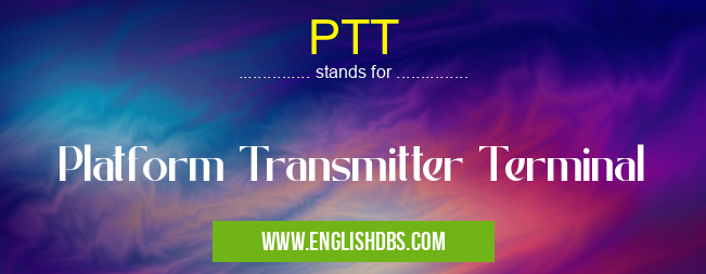 PTT means Platform Transmitter Terminal PTT