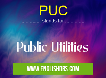 PUC means Public Utilities PUC