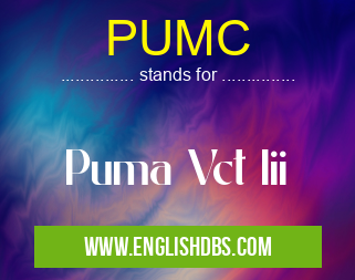 PUMC means Puma Vct Iii PUMC