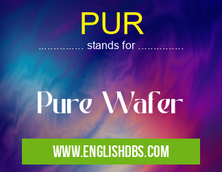 PUR means Pure Wafer PUR