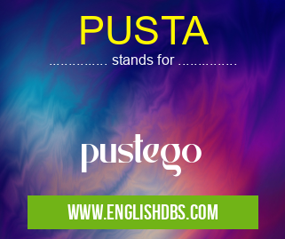 PUSTA means pustego PUSTA