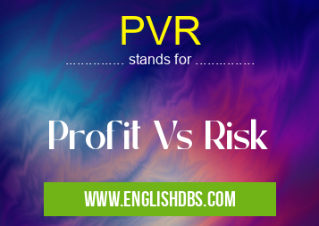 PVR means Profit Vs Risk PVR