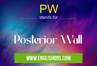 PW means Posterior Wall PW