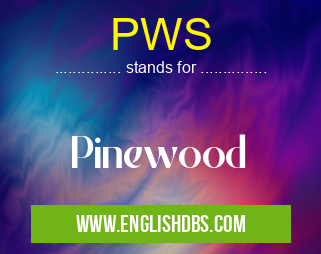 PWS means Pinewood PWS