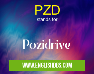 PZD means Pozidrive PZD
