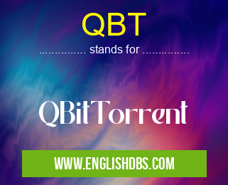 QBT means QBitTorrent QBT